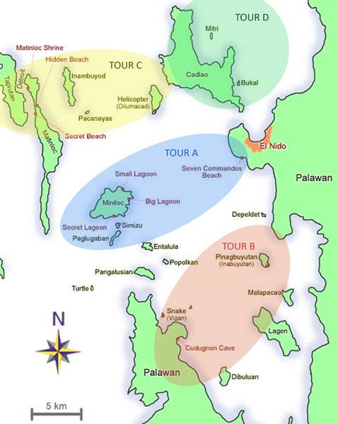 el-nido-tour-map